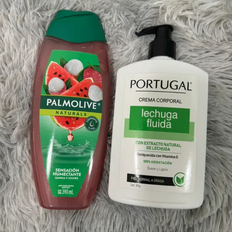 🧴 Dúo Corporal Hidratante – Frescura frutal + suavidad vegetal