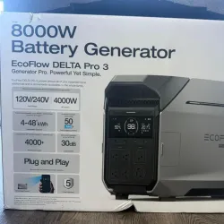 ⚡️🔌Eco flow Delta 3 pro 110 y 220v 8000 Watts