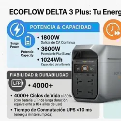 🔋ECOFLOW DELTA 3 PLUS🔋 *1024 Wh* picos de 3600W