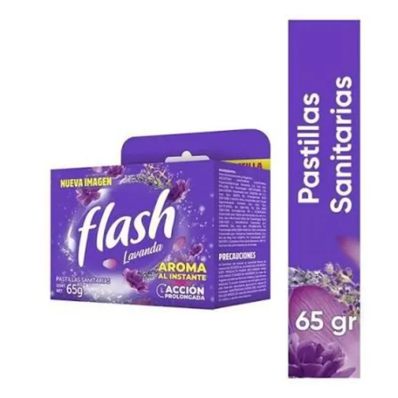 🚽 Flash Lavanda Pastilla Sanitaria – 65g
