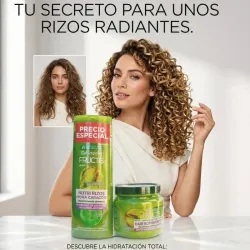 Combo Profesional Garnier Fructis [Nutri Rizos] — Sistema Anti-Frizz 96h con Proteína y Aceite de Pistacho