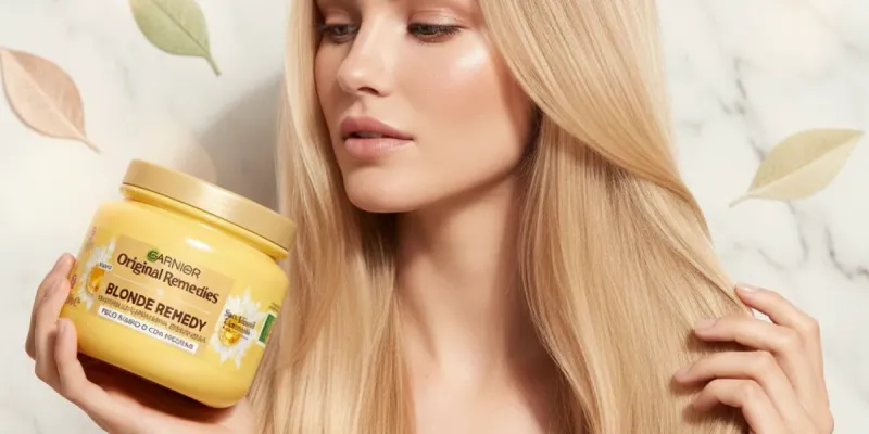 🌼 Garnier Original Remedies Blonde Remedy Mascarilla Iluminadora Reparadora