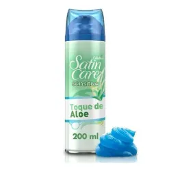 Gel de afeitar Gillette Satin Care Sensitive con Toque de Aloe