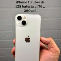 📱 iPhone 13 libre de 128 batería al 76