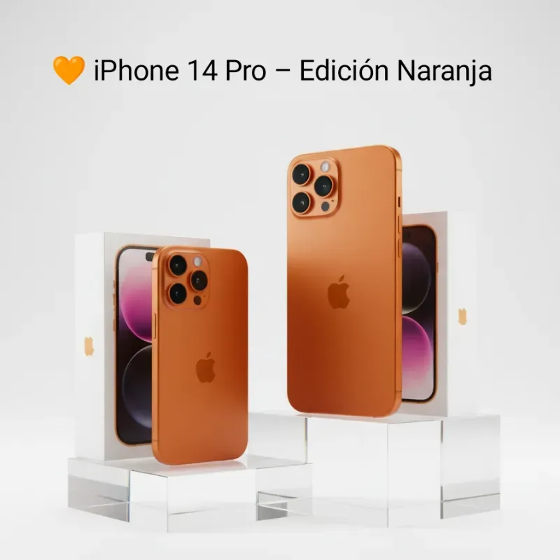 🧡 iPhone 14 Pro – Edición Naranja
