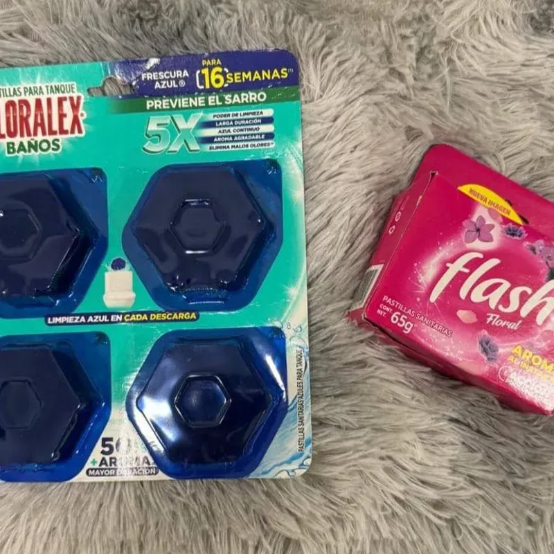 🧼 Kit de limpieza y aroma – Cloralex + Flash Floral Eficacia prolongada, fragancia intensa.