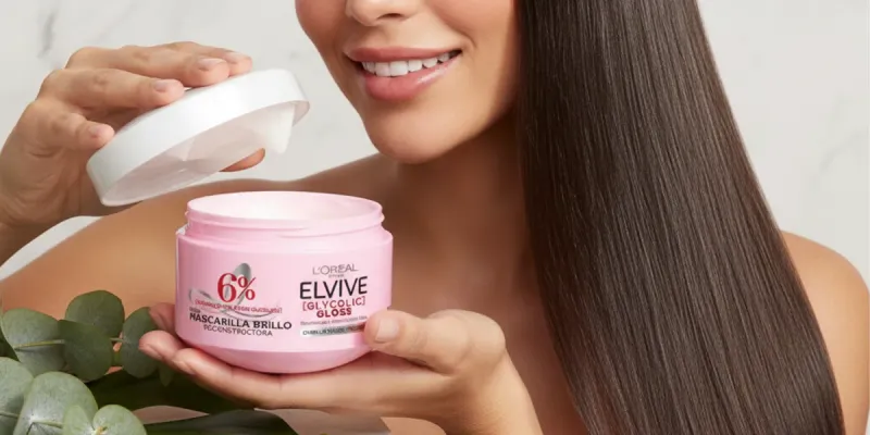 L'Oréal Paris Elvive Glycolic Gloss Mascarilla Brillo Reconstructora