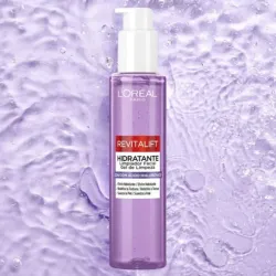 💜L'Oréal Paris Revitalift Gel de Limpieza Facial Hidratante 150ml – Limpiador Facial con Ácido Hialurónico para Todo Tipo de Piel