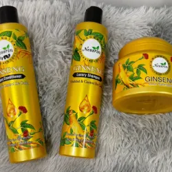 ✨ Línea Capilar GINSENG by Nessrin – Hidratación, fuerza y control para rizos secos