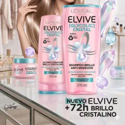 ✨️Línea L'Oréal Elvive [Glycolic Cristal] — Sistema Completo Brillo Cristalino +72h — Shampoo, Acondicionador y Tratamiento
