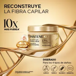 ✨️​Mascarilla Intensiva Diaria Pantene Reconstrucción Molecular – Pote con 12% Bond Repair Complex y Amino-Péptido