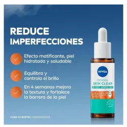 🌿 NIVEA Derma Skin Clear Sérum Facial – Con Ácido Hialurónico, Niacinamida y Provitamina B5