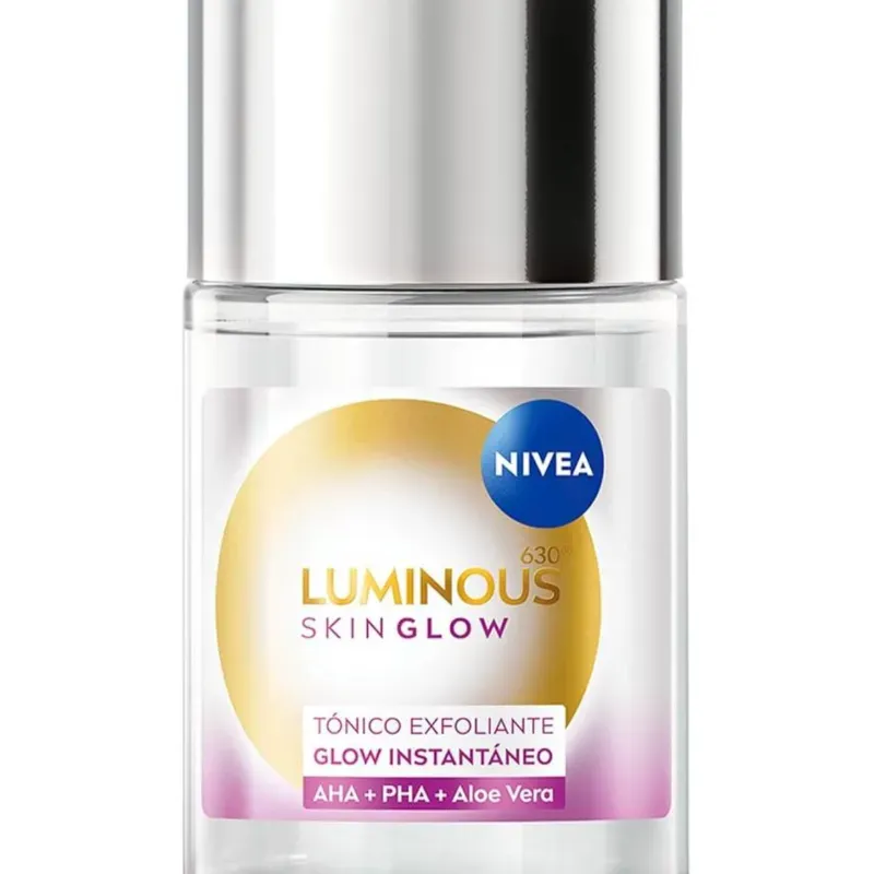 ✨ NIVEA Luminous Skin Glow – Tónico Exfoliante Glow Instantáneo (AHA + PHA + Aloe Vera)