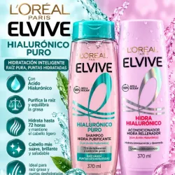 💗✨ ¡NUEVO ELVIVE HIDRA HIALURÓNICO! ✨💗 💧 Champú Hidra Rellenador — 680 ml 🌸 Acondicionador Hidra Rellenador — 370 ml 💦 Con ácido hialurónico, pensado para aportar hidratación y dejar el cabello más suave, manejable y con aspecto saludable. ✨ 💕 Ideal para cabello deshidratado.