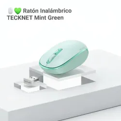 💚✨ Nuevo Ratón Inalámbrico TECKNET Mint Green ✨💚
