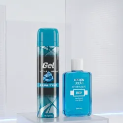💙Pack Deliplus Men Advanced Grooming: Gel de Afeitar Sensitive + Loción After Shave Fresh (Kit Cuidado y Alivio)