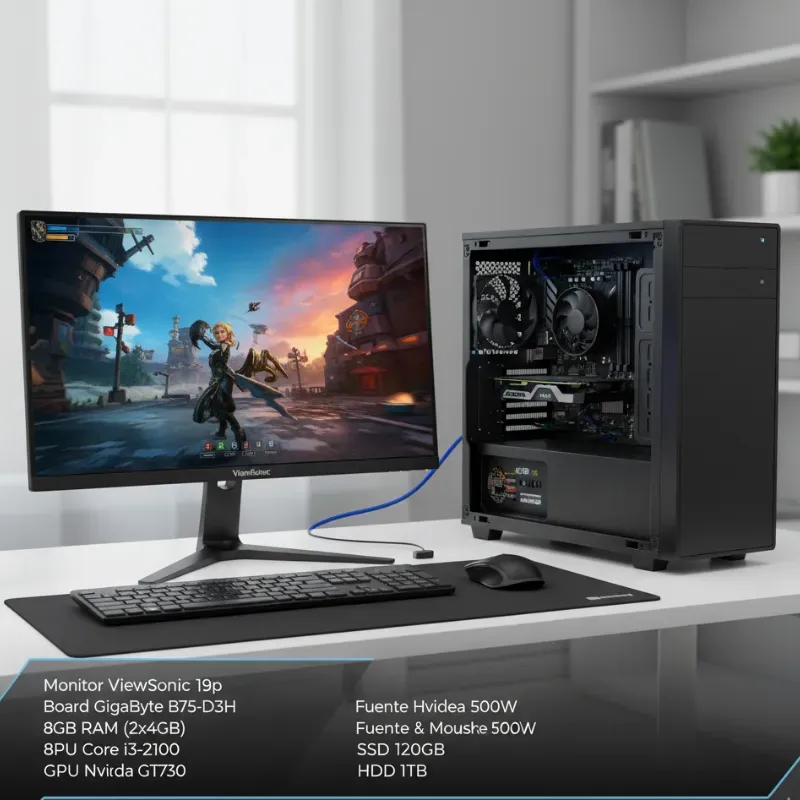 🖥️ PC Gamer ViewSonic + Setup completo