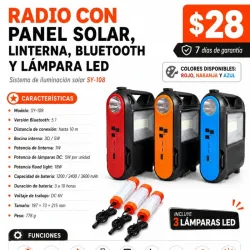 📻Radio Solar Multifuncional