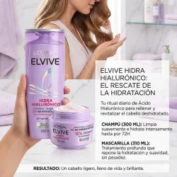 Ritual de Rescate L'Oréal Elvive [Hidra Hialurónico] — Pack Shampoo 300 ml + Mascarilla de Hidratación 310 ml