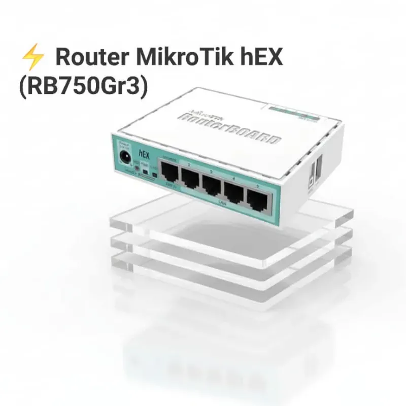 ⚡ Router MikroTik hEX (RB750Gr3)