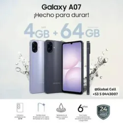 📱Samsung Galaxy F07 te llevas cover negro + cargador + audífonos GRATIS 🎧