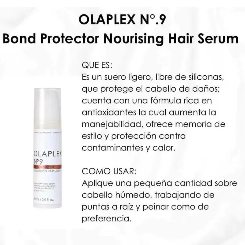 Sérum capilar Olaplex Nº. 9 Bond Protector