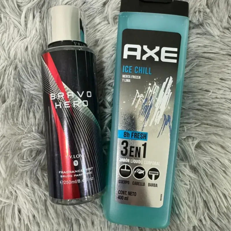 🧊 Set Bravo Hero + AXE Ice Chill – Frescura intensa + limpieza 3 en 1