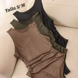 👗 Set de bodys lisos en tonos neutros