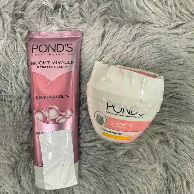💖 Set POND’S Bright Miracle + Clarant B3 – Claridad, limpieza y piel visiblemente más uniforme