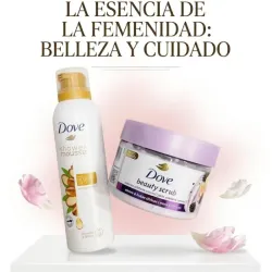 🥰Set "Ritual de Suavidad": Dove Shower Mousse Aceite de Argán + Exfoliante Corporal Beauty Scrub Mora y Citricos
