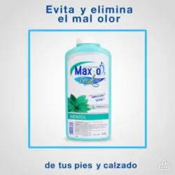 Talco desodorante Max-O Fresh con mentol