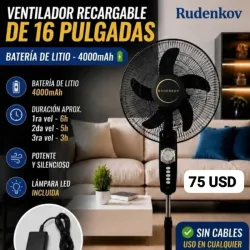 Ventilador Recargable de Pedestal Rudenkov 75 USD