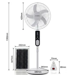 😁Ventilador Solar Recargable STAVEL*!
