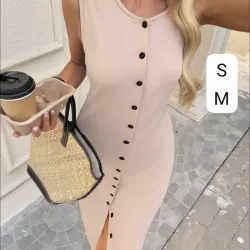 ☕ Vestido Latte Chic – Estilo urbano con corte ajustado y detalles que enamoran