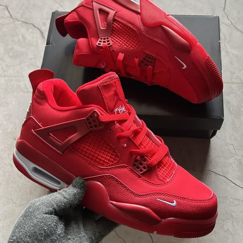 Jordan Retro 4 Rojas y Blancas