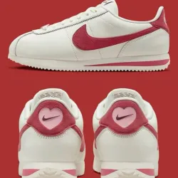 Nike Cortés Blanca Roja y Rosada