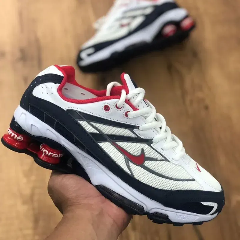 Nike Shox 4 Muelles Negra Blancas y Rojas