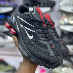 Nike Shox 4 Muelles Negras y Rojas
