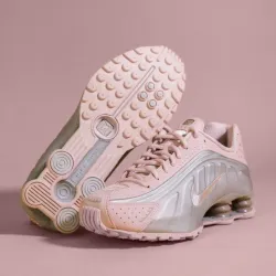 Nike Shox 4 Muelles Rosado y Plateado