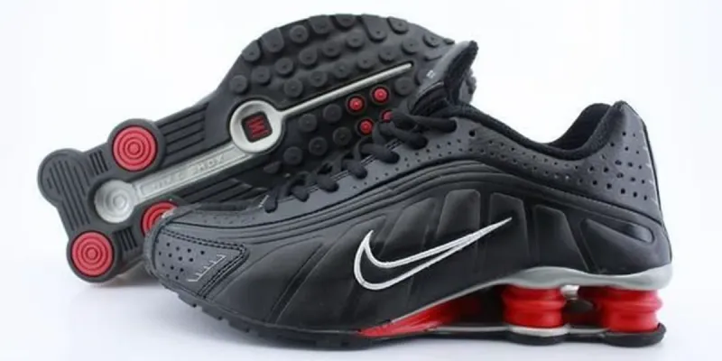 Nike Shox 4 Negras y Rojas