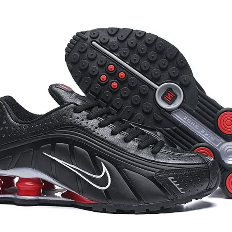 Nike Shox 4 Negras y Rojas