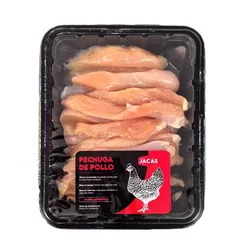 Fajitas de pechuga de pollo Jacas