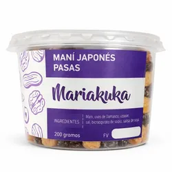Maní japonés con pasas Mariakuka