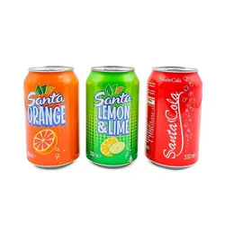 Refresco de lata Santa 