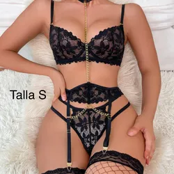 Liguero Negro con medias sexy 🖤✨