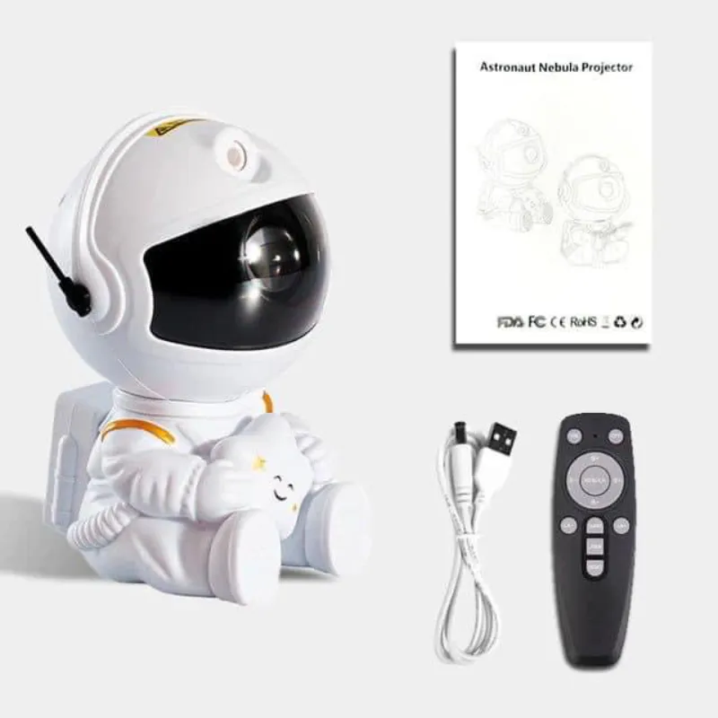 Lamapara proyector astronauta de cielo estrellado, galaxia. Nueva en caja.