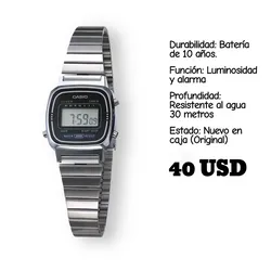 RELOJ CASIO ORIGINAL MODELO LA670WA-1 