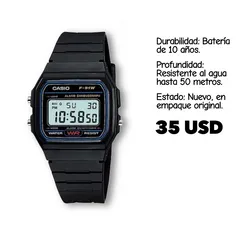 RELOJ CASIO ORIGINAL NUEVO EN CAJA Modelo F91W