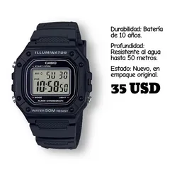 RELOJ CASIO ORIGINAL NUEVO EN CAJA MODELO W218H