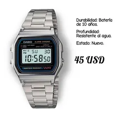 RELOJ CASIO ORIGINAL NUEVO MODELO A158WA-1DF